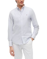 Tommy Hilfiger - Oxford Shirts Ithaca Stripe Regular Long Sleeve Cotton Shirt - Lyst