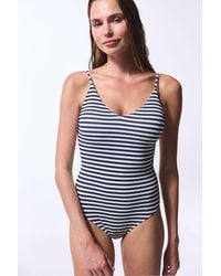 Penti - Marbel Striped Removable Lined Swimsuit - Lyst