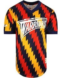 Mitchell & Ness - Nba Golden State Warriors Wordmark Mesh T-Shirt - Lyst