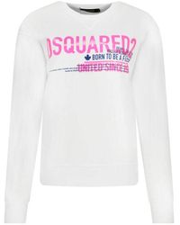 DSquared² - Katoenen Logo Sweatshirt - Lyst