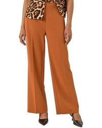 Roman - Short Wide Leg Stretch Trousers - Lyst