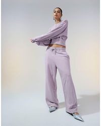 ASOS - Co-Ord Oversized Barrel Leg Jogger With Seam Detail - Lyst