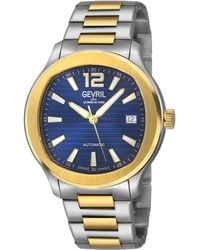 Gevril - Stuyvesant 316L Stainless Steel Ipyg Top Ring Case, Dial, Two Toned Bracelet Watch - Lyst