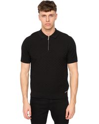 Duck and Cover - Danvers Knitted Quarter Zip Polo Shirt - Lyst