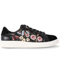 KG by Kurt Geiger - Leather Eliza Embroidery Sneakers - Lyst