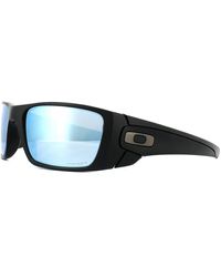 Oakley - Wrap Matt Prizm Deep Water Polarized Sunglasses - Lyst