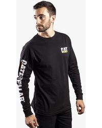 Caterpillar - Trademark Banner Cotton Long Sleeve T-Shirt - Lyst