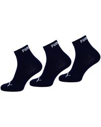 PUMA - 3-Pack Graphic Logo Socks Cotton - Lyst