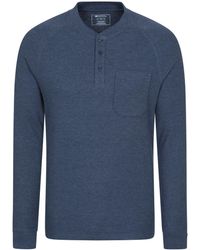 Mountain Warehouse - 'Selby' Waffle Henley Tee With Button Fastenings Long Sleeve Top Cotton - Lyst