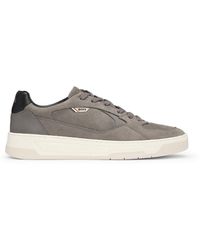 BOSS - Baltimore Canvas Low Top Lace-Up Sneakers - Lyst
