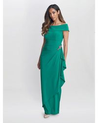 Gina Bacconi - Jodie Off Shoulder Jersey Dress With Hip Detail - Lyst