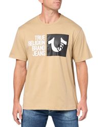 TRUE RELIGION - T Shirts Logo Printed Relaxed Short Sleeve Summer Cotton Tee - Lyst