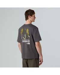 The North Face - Explore Gear Relaxed T-Shirt Anthracite Cotton - Lyst