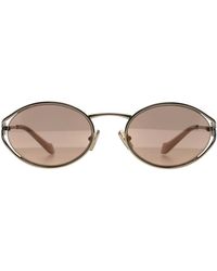 Miu Miu - Oval Pale Rose Mirror Mu52Ys Metal - Lyst