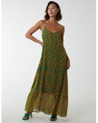 Blue Vanilla - Chain Strap Leopard Print Maxi Dress - Lyst