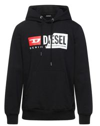 DIESEL - Cut Logo Hoodie Cotton - Lyst