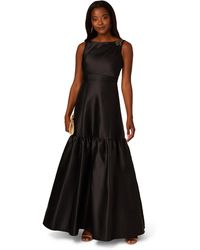 Adrianna Papell - Mikado Flounce Shirred Gown - Lyst