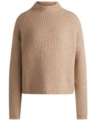 HUGO - Mock Neck Long Sleeve Drop Shoulder Sweater - Lyst