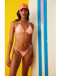 Penti - Low-Waist Geometric Tie-Side Bikini Bottoms - Lyst