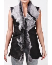 Infinity Leather - Toscana Sheepskin Long Gilet-Sorocaba - Lyst