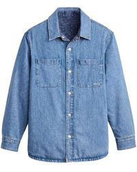 Levi's - Levis Herenoverhemd Van Geribbeld Kord Met Bryant-Patroon (Denim) - Lyst