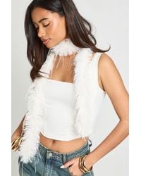 Boohoo - Faux Feather Boa - Lyst