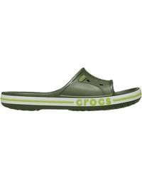 Crocs™ - Bayabnd Wordmark Open Toe Slides - Lyst