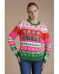 Tokyo Laundry - Happy Holidays Sequin Christmas Jumper - Lyst