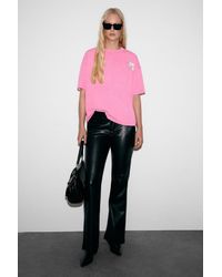 Grimelange - Oversized Printed Crew Neck T-Shirt - Lyst
