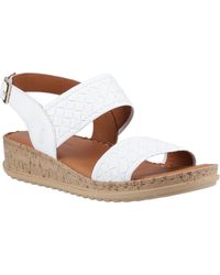 Hush Puppies - Ebony Woven Leather Sandals - Lyst