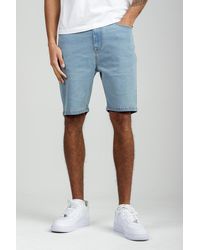Tokyo Laundry - Light Cotton Blend Regular-Fit Denim Shorts - Lyst