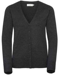 Russell - Collection /Ladies Knitted V Neck Cardigan Marl) - Lyst