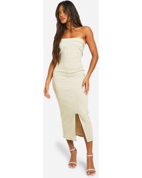 Boohoo - Utility Bengaline Maxi Dress - Lyst
