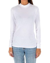 Kisses&Love - Long-Sleeved T-Shirt With Half-High Collar 1625-M - Lyst