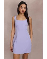 Boohoo - Seam Detail Fitted Mini Dress - Lyst