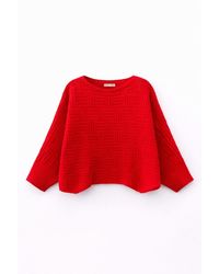 MixRay - Oversized Gelaagd Geribbeld Coltrui - Lyst