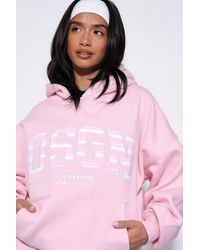 DSGN Studio - Stripe Applique Oversized Hoodie - Lyst