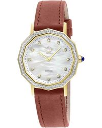 Gv2 - Spello Ii Ip Case, Mop Dial, Handmade Italian Leather Strap - Lyst