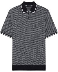 Ted Baker - Ss Regular Geo Textured Polo Shirt - Lyst