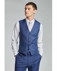 Ted Baker - Volan Subtle Check Slim Waistcoat - Lyst