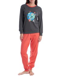 Kisses&Love - Long-Sleeved Cotton Pajamas Klp1 - Lyst