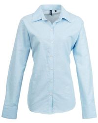 PREMIER - Ladies Signature Oxford Long Sleeve Work Shirt (Light) - Lyst