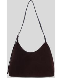 Ashwood Leather - Genuine And Suede Shoulder Bag With Adjustable Strap - Lyst