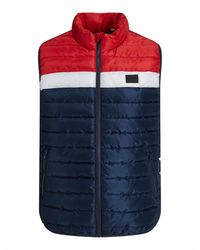 Jack & Jones - Puffer Gilet With Stand Up Collar Lightweight - Lyst