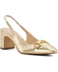 Dune - Ladies Detailed - Snaffle-trim Heeled Slingback Courts Leather - Lyst
