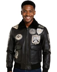 Infinity Leather - True Top Gun A2 Bomber Jacket-Perth - Lyst