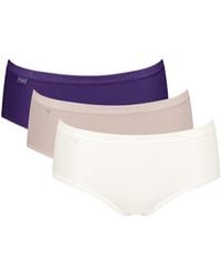 Sloggi - Basic+ Midi 3 Pack Briefs - Lyst