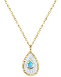 Glanzstücke München - Necklace With Pendant Sterling Mother Of Pearl Opal - Lyst