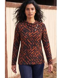 Roman - Abstract Print Snit Tunic Top - Lyst