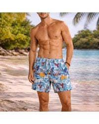 Panos Emporio - Classic Swimshort Hibiscus - Lyst